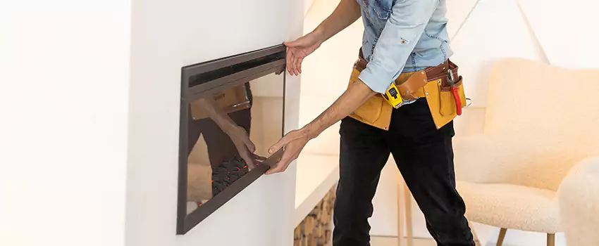 Metal Fireplace Installation in Highlands Ranch, Colorado