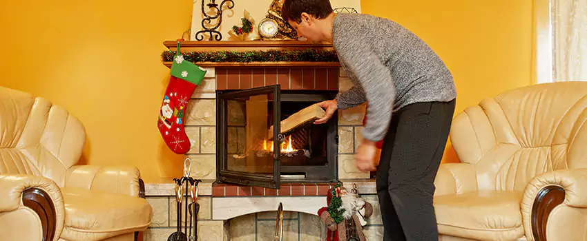 Rusted Metal Fireplace Restoration in Highlands Ranch, Colorado